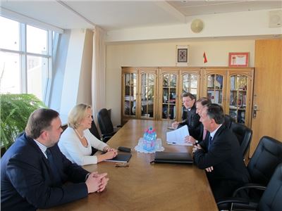 Deputy Minister of Foreign Affairs of Belarus Ms.Alena Kupchyna with the President of SIOI Franco Frattini