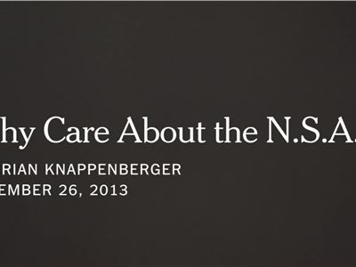 N.S.A. Spying: Why Does It Matter?