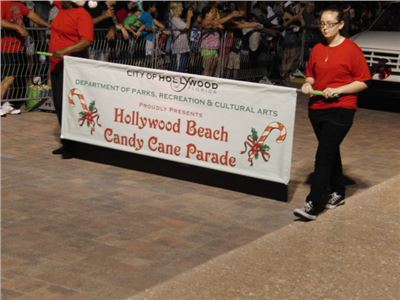 58th Candy Cane Parade at Hollywood Beach, Florida
