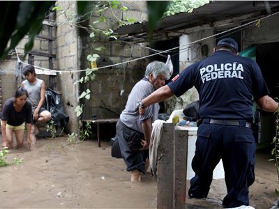 ACTIVA POLICÍA FEDERAL PLAN DE AYUDA ANTE LAS AFECTACIONES DEL HURACÁN “BARRY”
