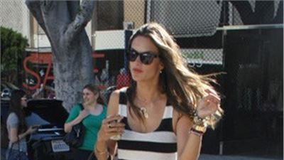 Alessandra Ambrosio,brazilian supermodel, a walk around Beverly Hills