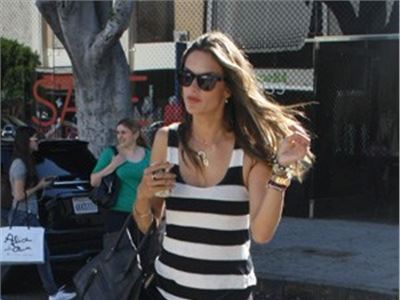 Alessandra Ambrosio,brazilian supermodel, a walk around Beverly Hills