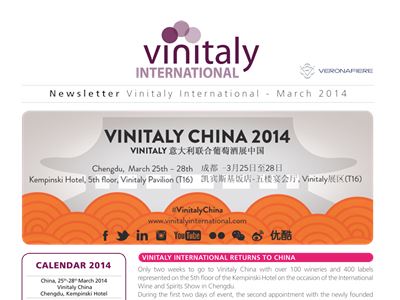 At the International Wine & Spirits Show in Chengdu 25-28 March Vinitaly International returns to the heart of China with Italian Wine excellence.