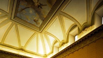 Camera, crollato  affresco dell'800