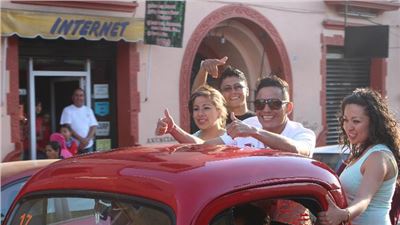 Con música de banda y ovaciones reciben en Ciudad a “Goofy” Montes