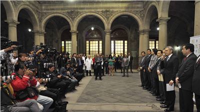 CONFERENCIA DE PRENSA MIGUEL ÁNGEL MANCERA-VOLCÁN