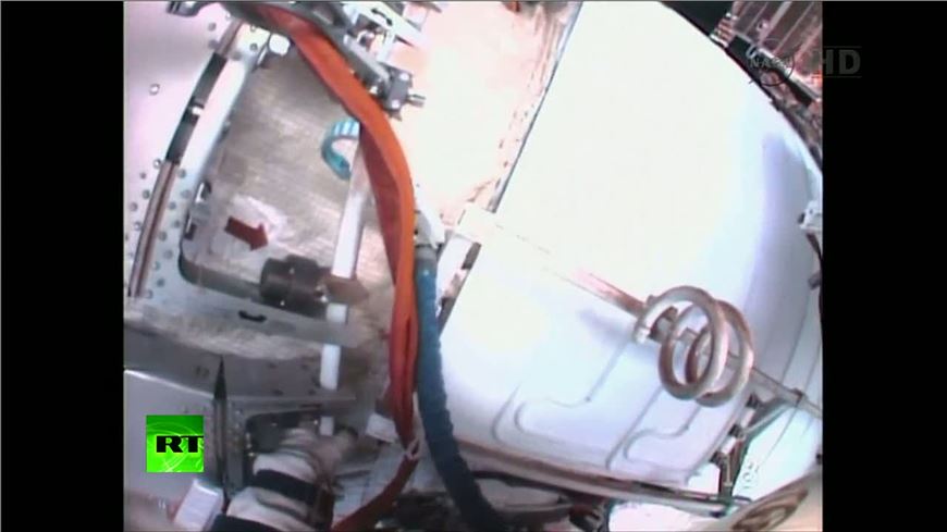 Cosmic video: Russian cosmonauts take record-breaking spacewalk