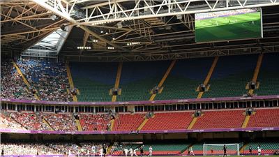 Day one of the Games sees banks of empty seats at key venues.