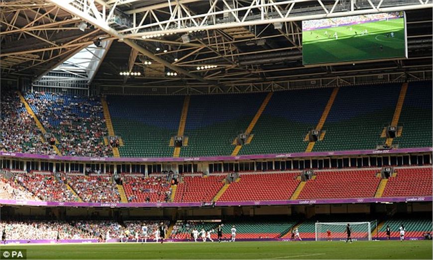 Day one of the Games sees banks of empty seats at key venues.