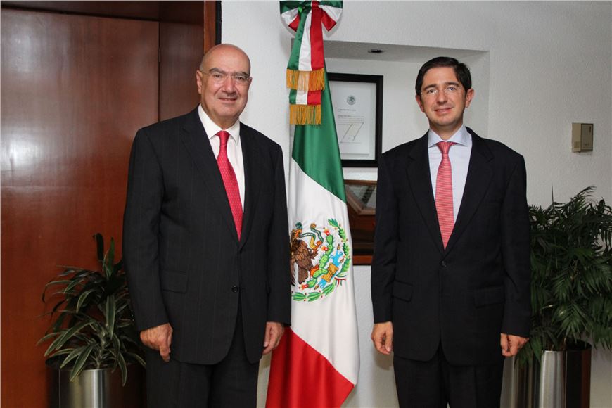 DIALOGAN GUERRA ABUD Y DIONISIO PÉREZ-JÁCOME SOBRE TEMAS AMBIENTALES PRIORITARIOS ANTE LA OCDE