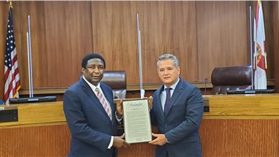 Dr. Roberto Masiero gets PROCLAMATION: April 28 is “CHIEF CULTURAL OFFICER DAY” in Broward County, Florida 