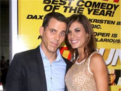 Elisabetta Canalis, at a first in Los Angeles with her new boyfriend Steve O