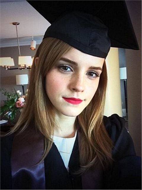 Emma Watson to graduate from America's Brown University (not Hogwarts) after earning degree in literature.