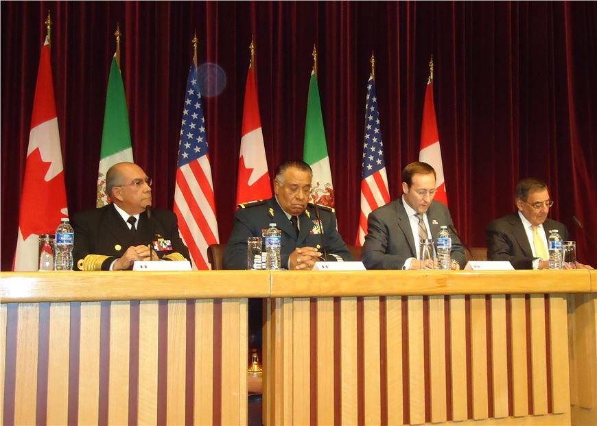 Encuentro Trilateral de Ministros de Defensa de Norteamérica en Ottawa, Canada.