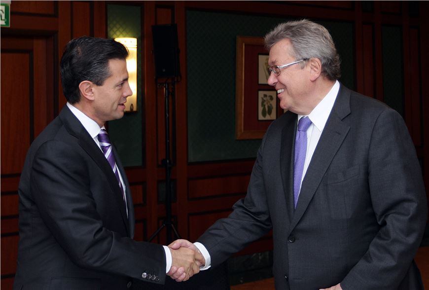 Enrique Peña Nieto en ENCUENTRO CON LÍDERES EMPRESARIALES. BERLÍN, ALEMANIA. 