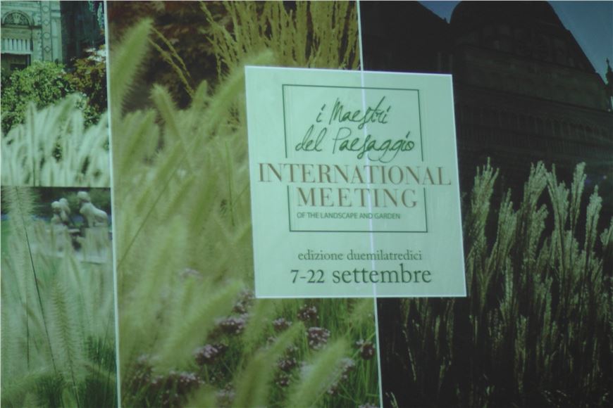 “I Maestri del Paesaggio - International Meeting of the Landscape and Garden” - Incontri d’Estate