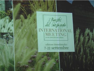 “I Maestri del Paesaggio - International Meeting of the Landscape and Garden” - Incontri d’Estate