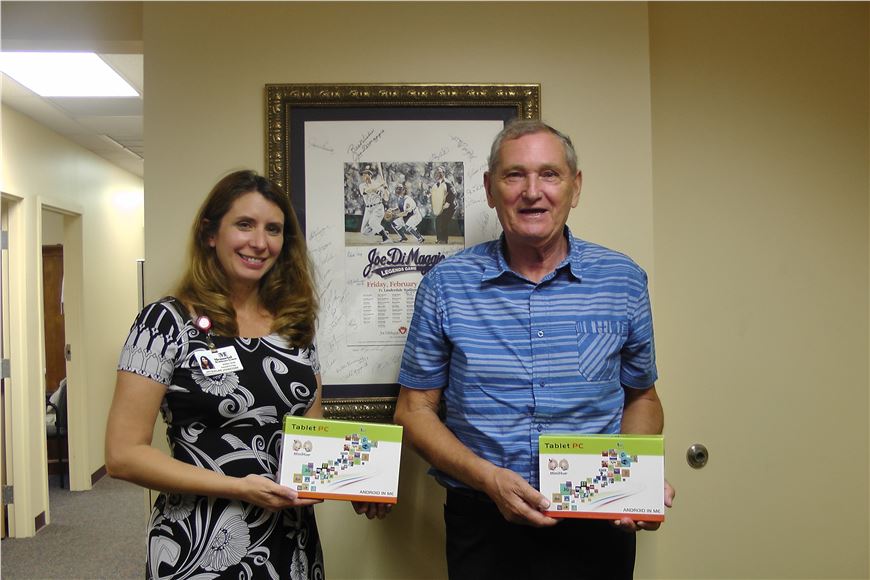 Joe DiMaggio Children's  Hospital Receives Ten MimiHua Tablet Computers for Educational, Play Activities.