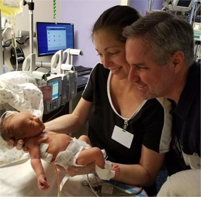 "Joe DiMaggio Children's Hospital  saved our baby's life!" 