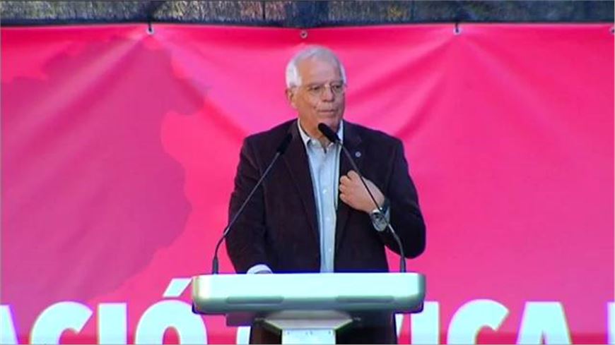 Josep Borrell en la marcha de Barcelona de 29 de Octubre 2017 