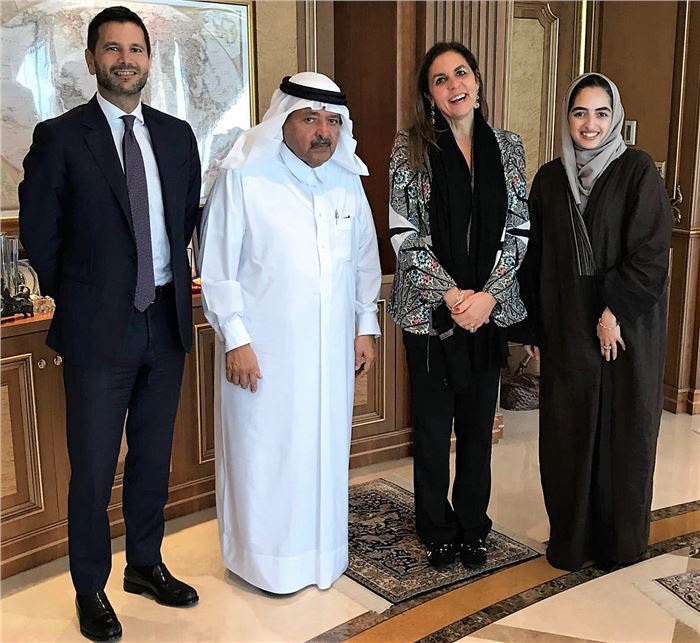 Licia Mattioli, Vice Presidente di Confindustria, visita H.E. Sheikh Faisal bin Qassim Al Thani in Qatar.