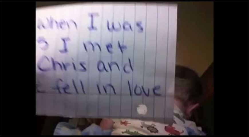 Mamma di un bambino nato senza occhi.