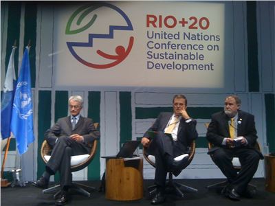 Marcelo Ebrard Casaubon en la Conferencia internacional de las Naciones Unidas sobre Desarrollo Sustentable Río+20, que se realiza en Río de Janeiro, Brasil
