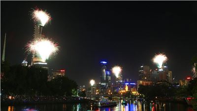 Melbourne, celebrations for the New Year 2014
