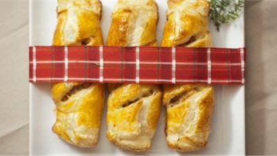 Mini strudel di verza e speck 