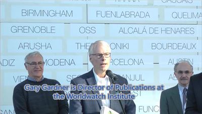 MUFPP 2017, Valencia -  Dr. Gary Gardner spoke about "Can a City Be Sustainable? State of the World"