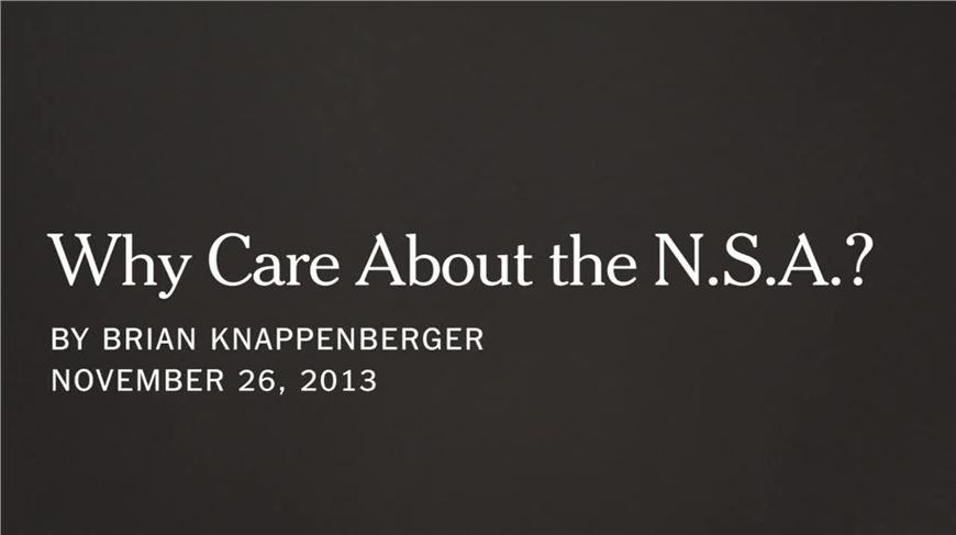 N.S.A. Spying: Why Does It Matter?