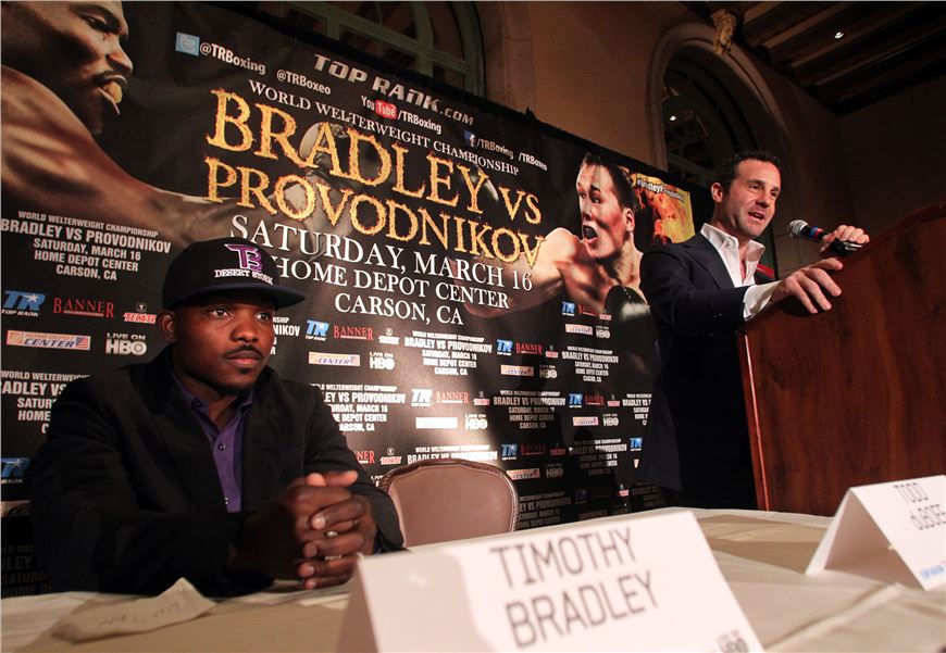 OFICIALIZAN BRADLEY-PROVODNIKOV EL 16 DE MARZO EN LOS ANGELES, CALIFORNIA