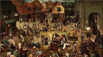 Pieter Brughel il Vecchio - La lotta fra Carnevale e Quaresima- 1559  
