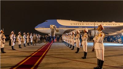 President Trump lands in Vietnam for second historic summit with North Korea