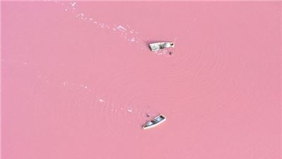 Sailing in a strawberry milkshake