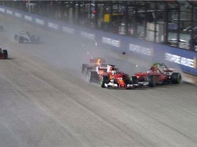 Singapore Gp F1: Ferrari out after departure.