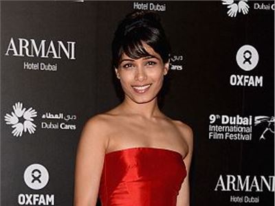 Slumdog star Freida Pinto at the Dubai International Film Festival.