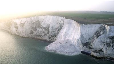 .So slide down the white cliffs of Dover