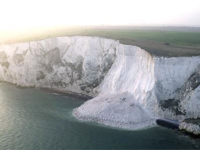 .So slide down the white cliffs of Dover