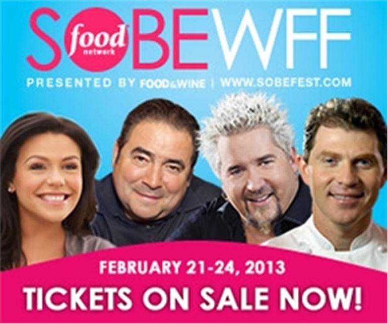The 12th edition of the Food Network South Beach Wine & Food Festival® - February 21-24, 2013.