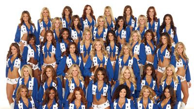 The Dallas Cowboy cheerleaders (Texas)  shot during the session fotogafica for calendar 2014