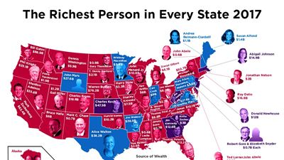 The Richest Americans in the Trump era, by State,