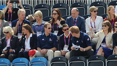 The Royals were out in force to support the Queen's granddaughter Zara Phillips as she rode for victory at the cross-country phase of the equestrian eventing this afternoon. 