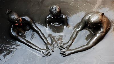 Tourists in Cartagena (Colombia)